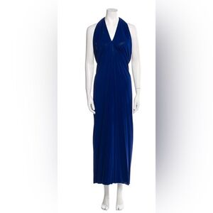ERES Paris long navy halter dres